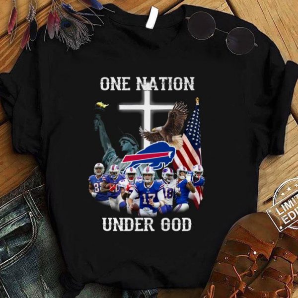 Awesome Buffalo Bills One Nation Under God American Flag shirt