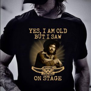 Premium Yes I Am Old But I Saw Waylon Jennings Symbol On Stage shirt 1