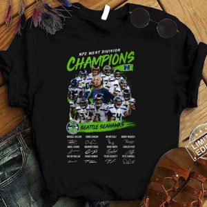 NFC West Division Champions Seattle Seahawks Signatures shirt