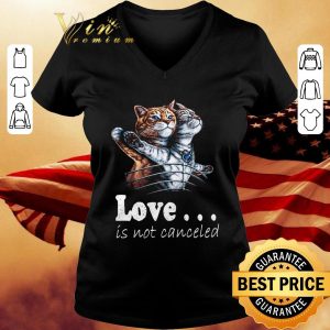 Hot Titanic Cats Actor Love is not canceled shirt 2