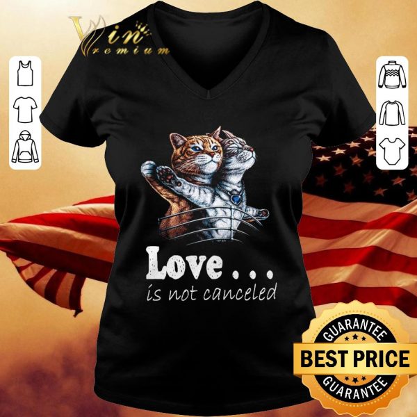 Hot Titanic Cats Actor Love is not canceled shirt