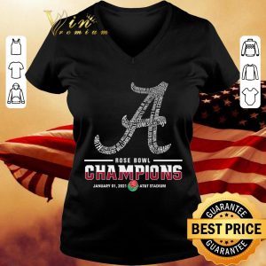Official  Name Team Players Alabama Crimson Tide Rose Bowl Champions shirt 2