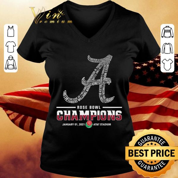 Official  Name Team Players Alabama Crimson Tide Rose Bowl Champions shirt
