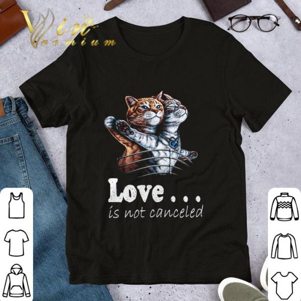 Hot Titanic Cats Actor Love is not canceled shirt