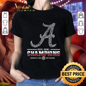 Official  Name Team Players Alabama Crimson Tide Rose Bowl Champions shirt