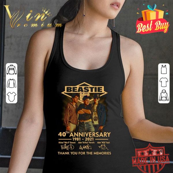 Hot Beastie Boys Band 40th Anniversary 1981-2021 Signatures shirt