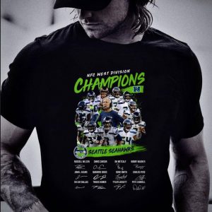NFC West Division Champions Seattle Seahawks Signatures shirt