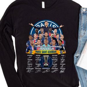 Team Paris Saint Germain Signed Trophee Des Champions Vainqueur shirt 3