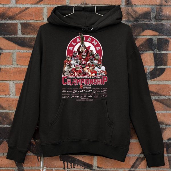Official Alabama Crimson Tide 2021 College Football National Championship Playoff National Signatures shirt
