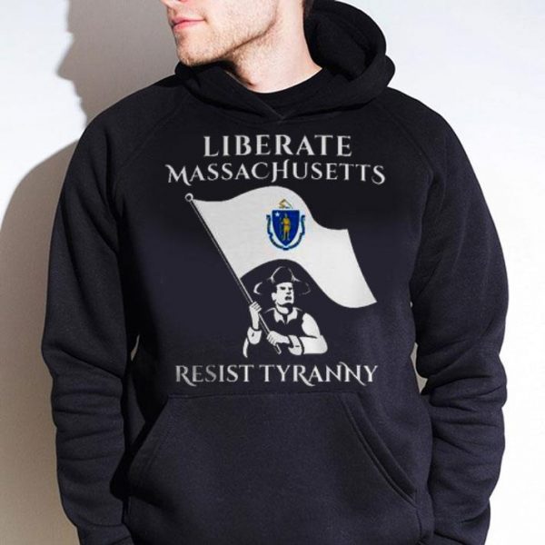 Original  Liberate Massachusetts State Flag Resist Tyranny shirt