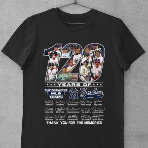 Original Teams New York Yankees 120 years of the greatest MLB signatures shirt