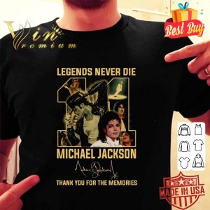 Best Legends Never Die 11 Years Michael Jackson Signed Thank Memories shirt 1