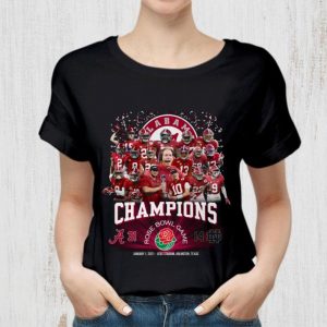Champions Alabama Crimson Tide 31-14 Notre Dame Rose Bowl Game shirt