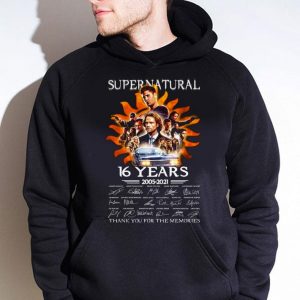 Awesome Supernatural 16 Years 2005-2021 Thank You For The Memories shirt 3
