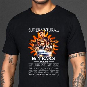 Awesome Supernatural 16 Years 2005-2021 Thank You For The Memories shirt 2