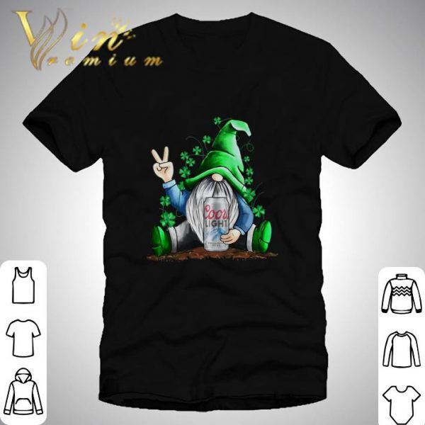 St. Patrick’s Day Gnome Hold Coors Light Shamrocks Shirt