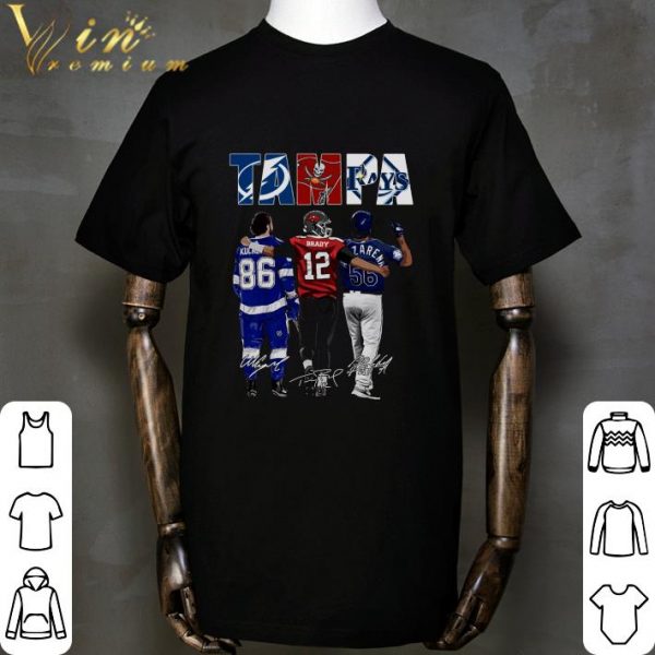 Tom Brady Buccaneers Tampa Bay Lightning Tampa Bay Rays Signed Shirt