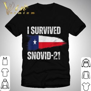 I Survived Snovid-21 Texas Proud Texans Vintage Retro T-Shirt