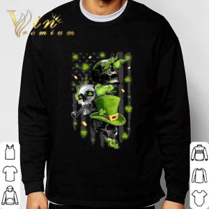 Skulls St. Patrick's Day American Flag Shirt 2