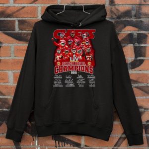 Premium 2021 Team Kansas City Chiefs Super Bowl Champions Signatures Shirt 3