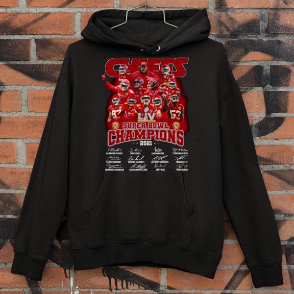Premium 2021 Team Kansas City Chiefs Super Bowl Champions Signatures Shirt
