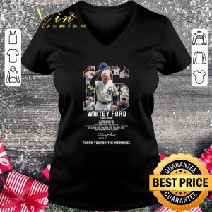 Official 16 Whitey Ford New York Yankees 1928-2020 Signature Shirt