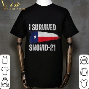 I Survived Snovid-21 Texas Proud Texans Vintage Retro T-Shirt