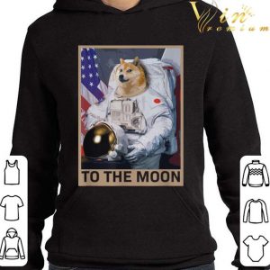 Shiba Inu Dogecoin Astronaut To The Moon Blockchain Hodl Crypto Shirt 3