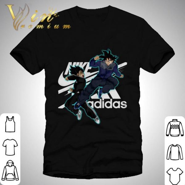 Nike and adidas Son Goku and Vegeta Dragon Ball Super shirt