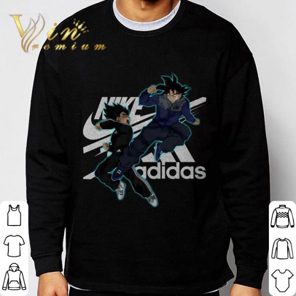 Nike and adidas Son Goku and Vegeta Dragon Ball Super shirt