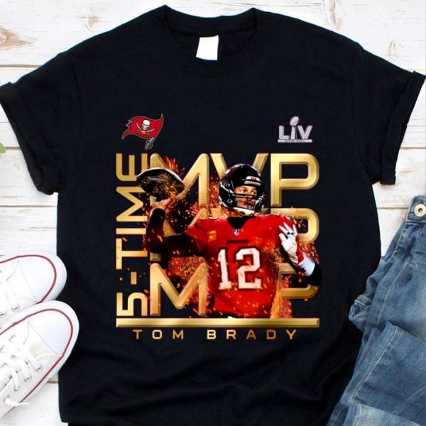 Best Tom Brady wins record 5th Super Bowl MVP Tampa Bay Buccaneers Shirt