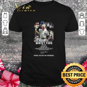 Official 16 Whitey Ford New York Yankees 1928-2020 Signature Shirt