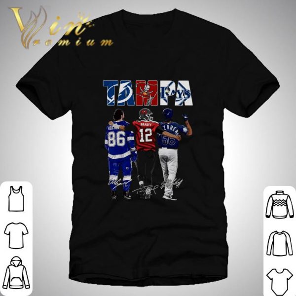 Tom Brady Buccaneers Tampa Bay Lightning Tampa Bay Rays Signed Shirt
