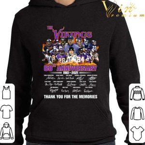 The Minnesota Vikings 60th Anniversary 1961-2021 Signatures Shirt 3
