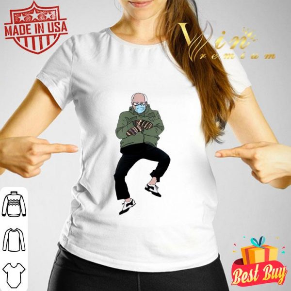 Hot Bernie Sanders Mittens Sitting Gangnam Style Inauguration Funny Meme Shirt