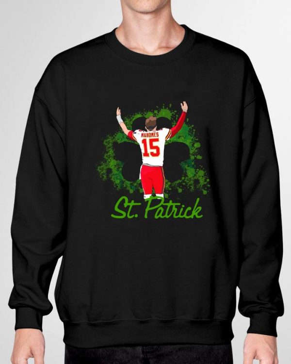 Hot 15 Patrick Mahomes St. Patrick’s day Kansas City Chiefs Shirt