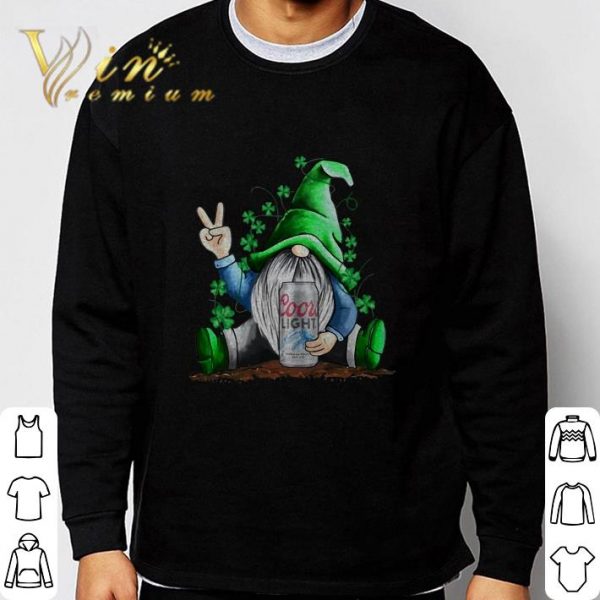 St. Patrick’s Day Gnome Hold Coors Light Shamrocks Shirt
