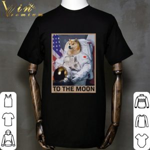 Shiba Inu Dogecoin Astronaut To The Moon Blockchain Hodl Crypto Shirt 1