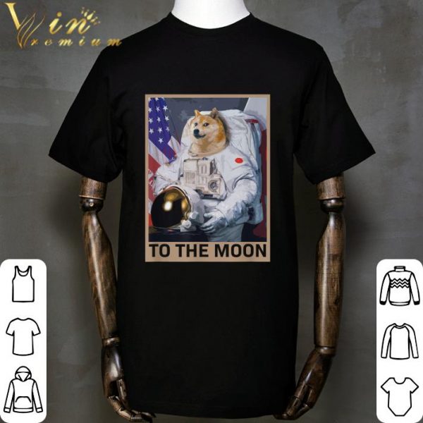 Shiba Inu Dogecoin Astronaut To The Moon Blockchain Hodl Crypto Shirt