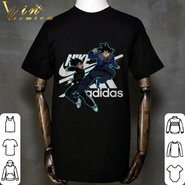 Nike and adidas Son Goku and Vegeta Dragon Ball Super shirt