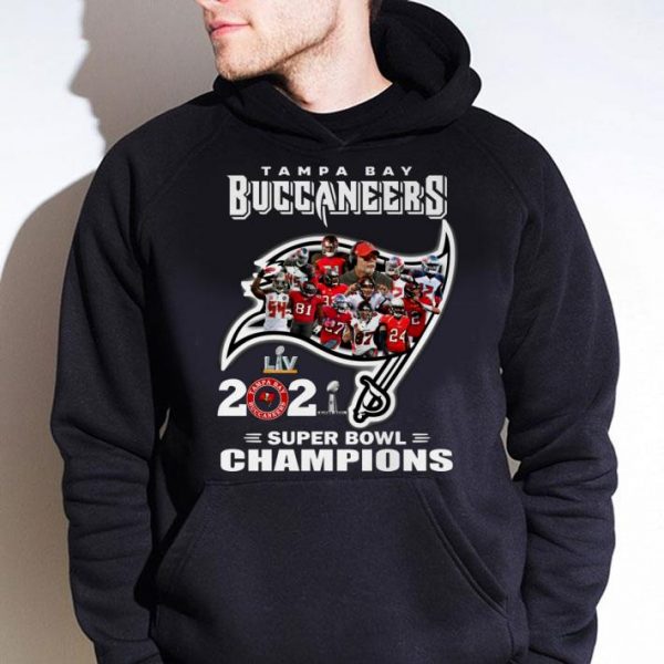 Awesome Team Tampa bay Buccaneers LIV 2021 Super Bowl Champions shirt