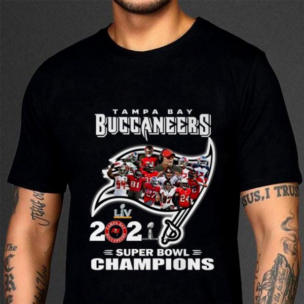 Awesome Team Tampa bay Buccaneers LIV 2021 Super Bowl Champions shirt