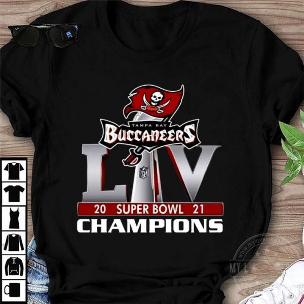 Funny Super Bowl LIV 2021 Tampa Bay Buccaneers Champions Shirt