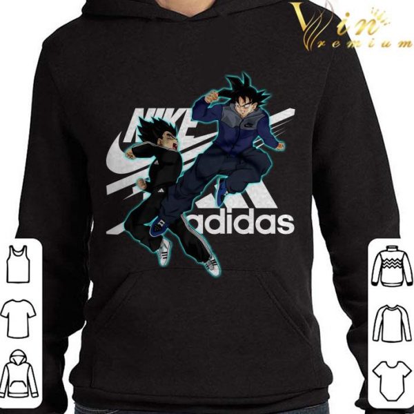 Nike and adidas Son Goku and Vegeta Dragon Ball Super shirt
