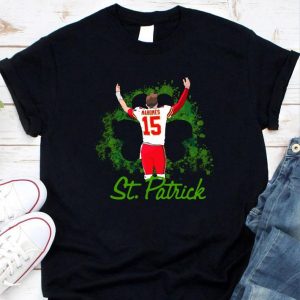 Hot 15 Patrick Mahomes St. Patrick’s day Kansas City Chiefs Shirt