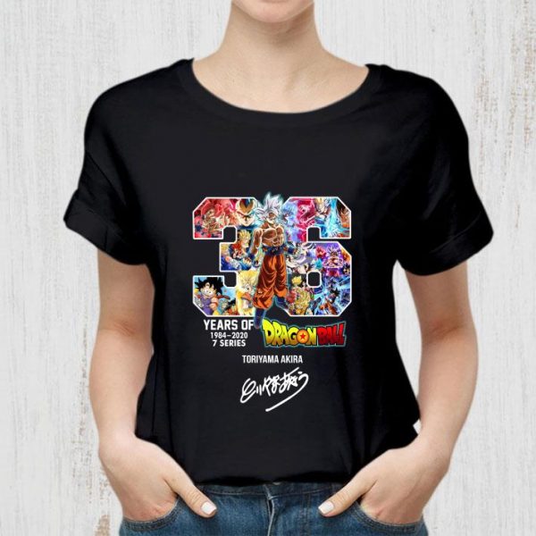 Official 36 Years Of Dragonball 1984-2020 Toriyama Akira Signature shirt