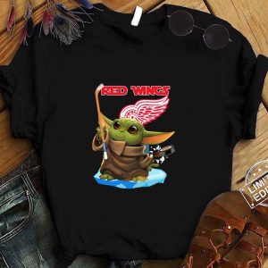 Premium Star Wars Baby Yoda Detroit Red Wings shirt
