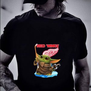 Premium Star Wars Baby Yoda Detroit Red Wings shirt