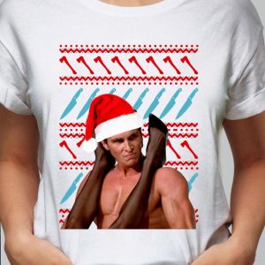 Awesome Patrick Bateman American Psycho ugly Christmas sweater shirt 1