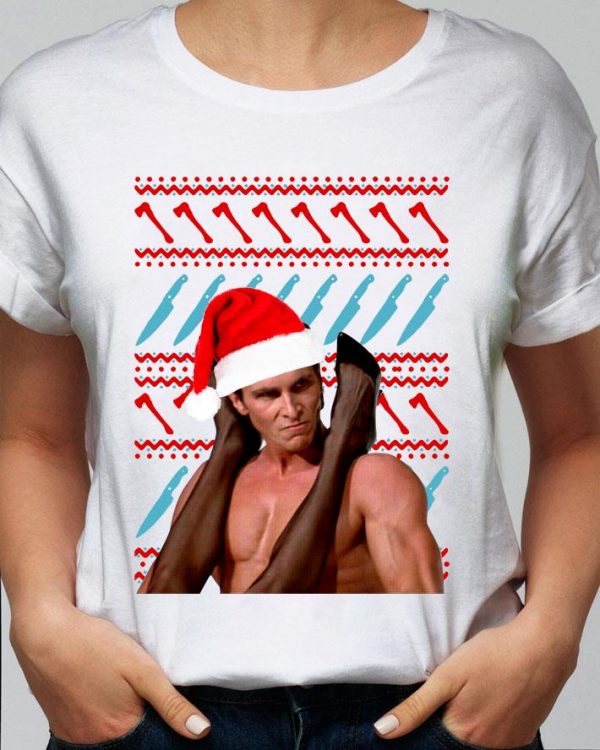 Awesome Patrick Bateman American Psycho ugly Christmas sweater shirt